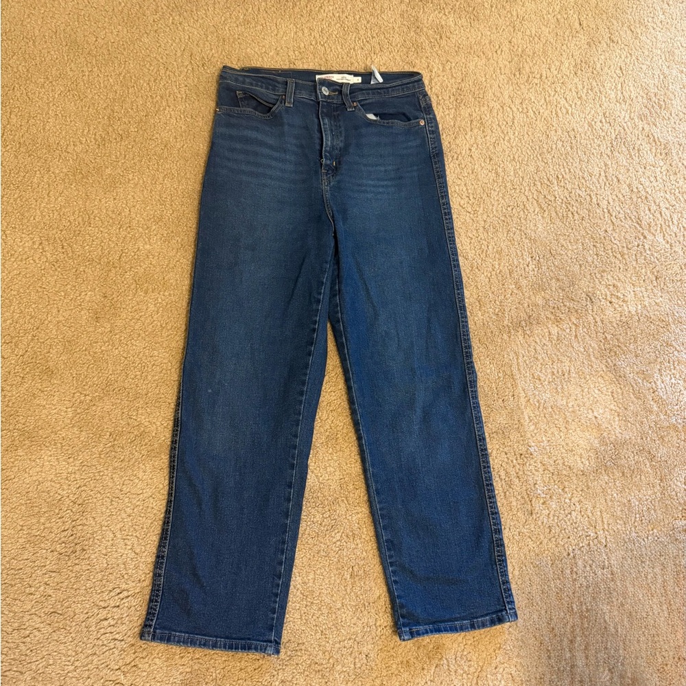 Levi's Signature High Rise Straight Jeans - Light Blue